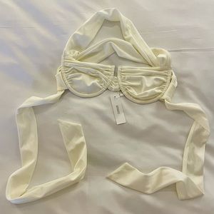 New with tags! INAMORATA White, Small, Luciana bikini set (top & bottom)
